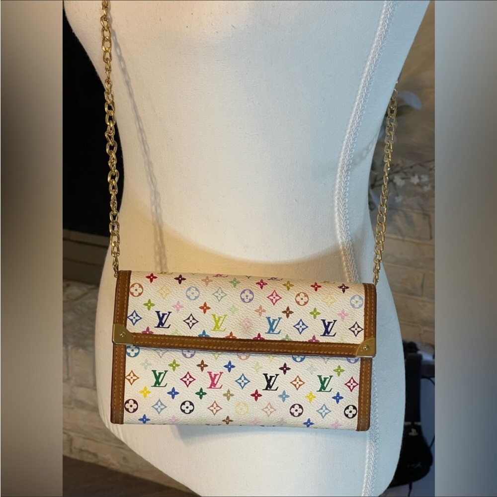 LV Murakami Vintage Monogram Multicolor Porte Tresor International Wallet - Picture 12 of 16